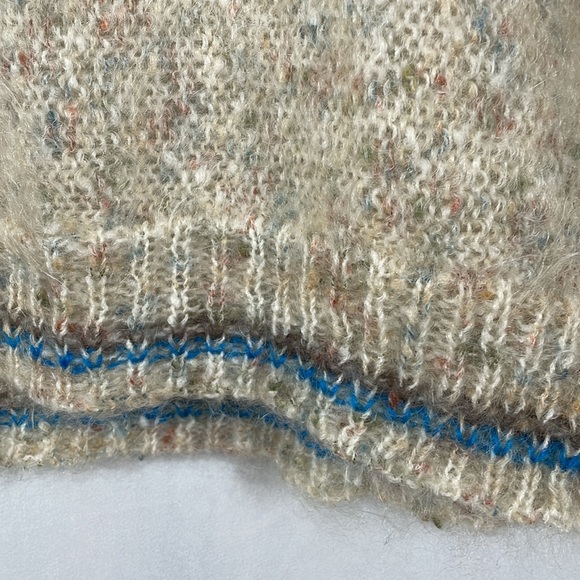 Nethy Products Sweater Made In Scotland Hand Framed Chunky Oversized Mohair Wool - Picture 6 of 9